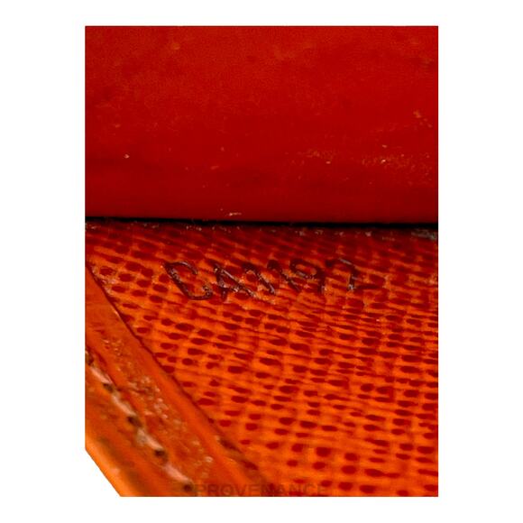 🔴 Louis Vuitton Card Holder Wallet - Orange Epi Leather - Picture 9 of 9